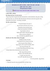 Đề khảo sát chất lượng đầu năm Văn 9 THCS Tây Sơn - Hà Nội